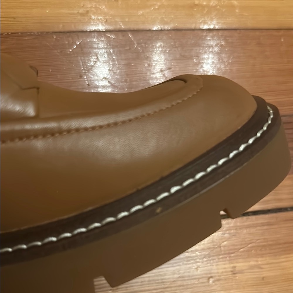 Nordstrom Brown Loafers with Woven Detail - Picture 10 of 10